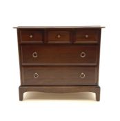 Stag multi-drawer mahogany chest