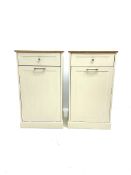 Pair kitchen side units