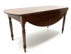 19th century mahogany drop leaf table