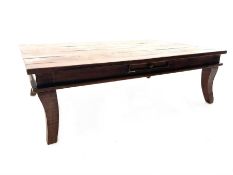 Eastern rustic rectangular coffee table