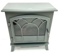 Dunelm 30282091 grey finish electric stove