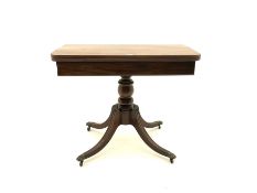 Regency mahogany pedestal table