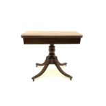 Regency mahogany pedestal table