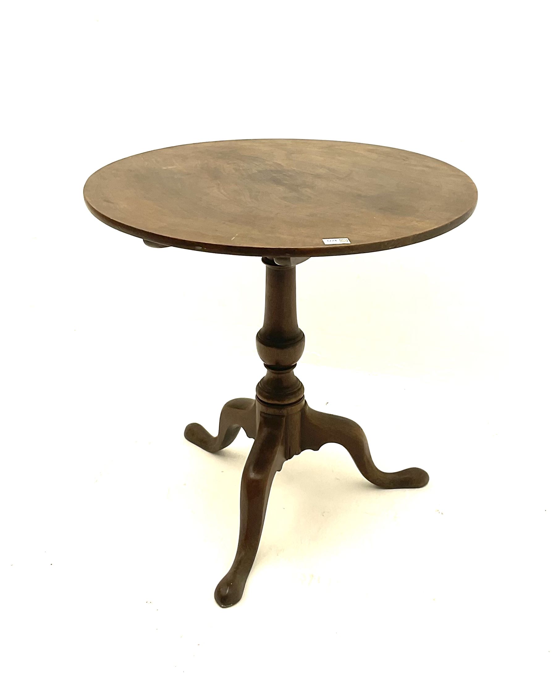 19th century mahogany tripod table