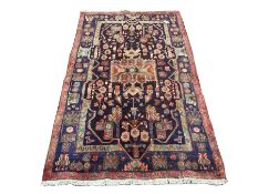 Persian Hamadan blue ground rug