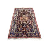 Persian Hamadan blue ground rug