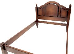 Royal Oak Furniture Co cherry wood 4' 6'' double bedstead