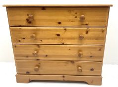 Solid pine three drawer chest