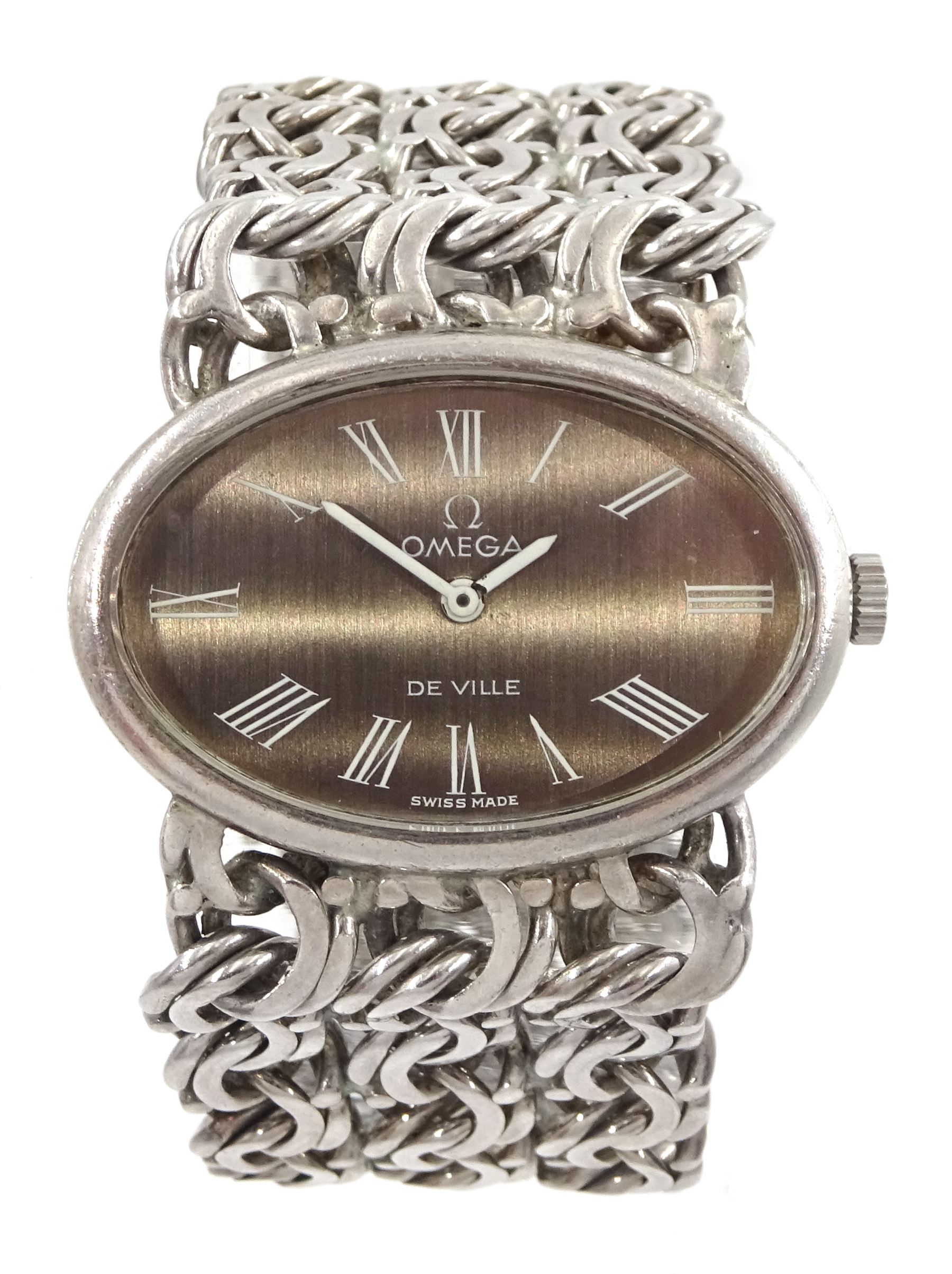 Omega De Ville ladies manual wind silver bracelet wristwatch