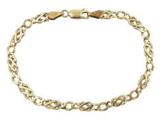 9ct gold link bracelet