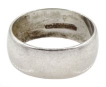 Platinum wedding band stamped