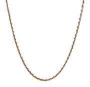9ct rose gold link necklace