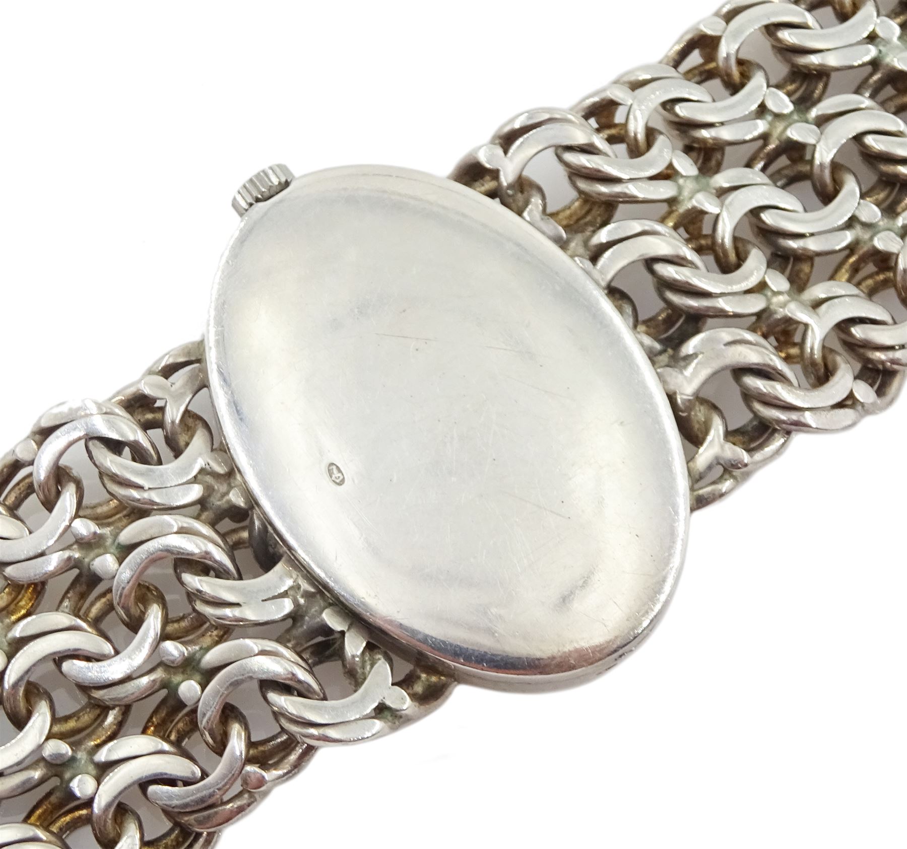 Omega De Ville ladies manual wind silver bracelet wristwatch - Image 3 of 3