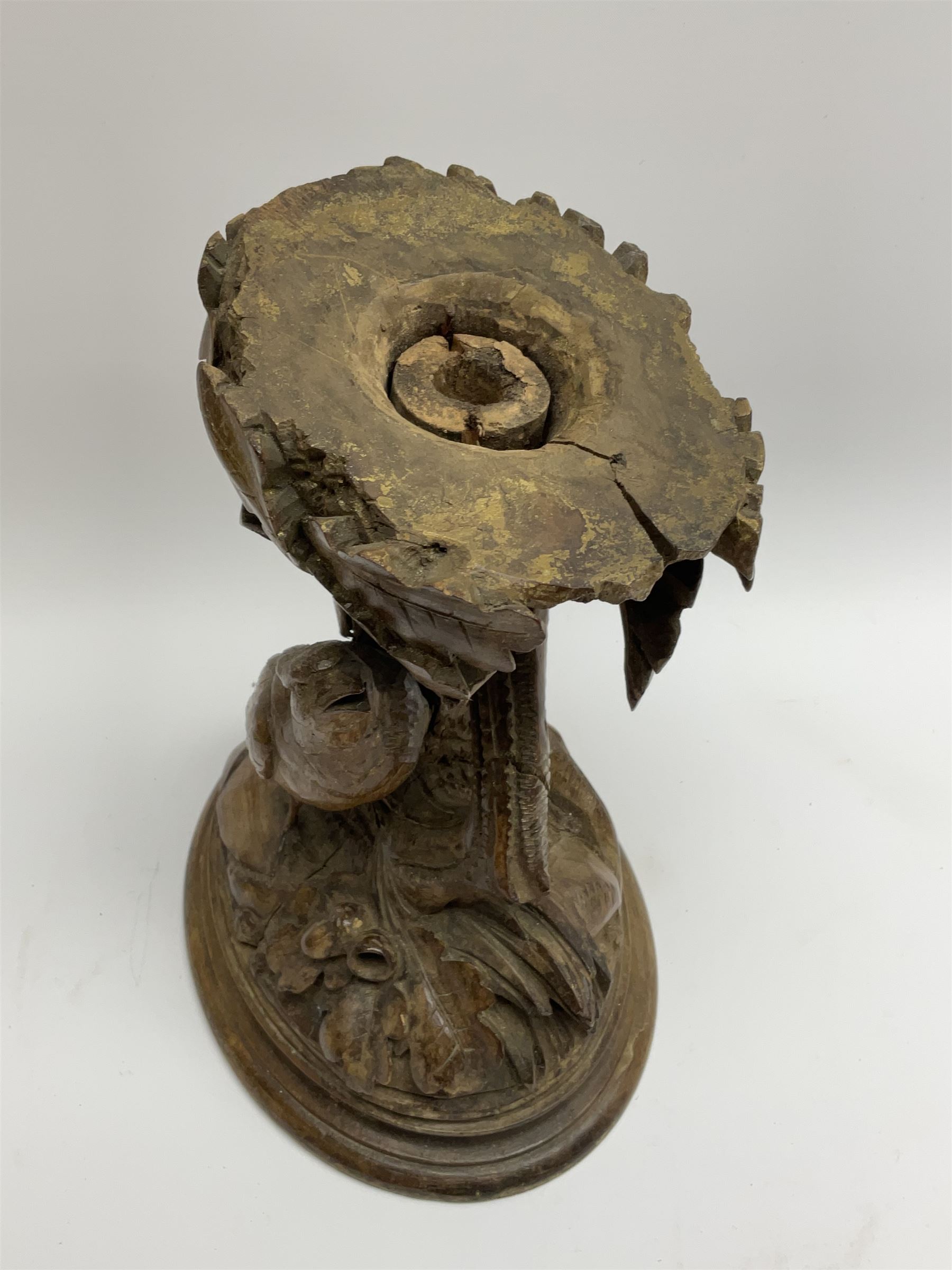 19th century Black Forrest style pedestal - Image 2 of 4