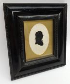 Late 19th century silhouette portrait of a lady