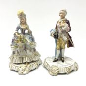 Two Capodimonte figures