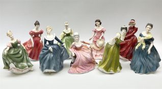 A group of eight Royal Doulton figures