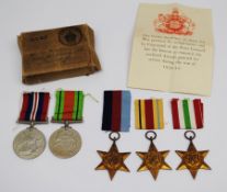 Five WW2 medals comprising 1939-45 Star