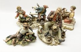 Collection of Capodimonte figures