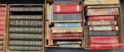 Twelve boxes of miscellaneous books