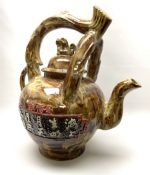 A large novelty Chinese ceramic teapot
