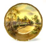 A Royal Worcester cabinet plate