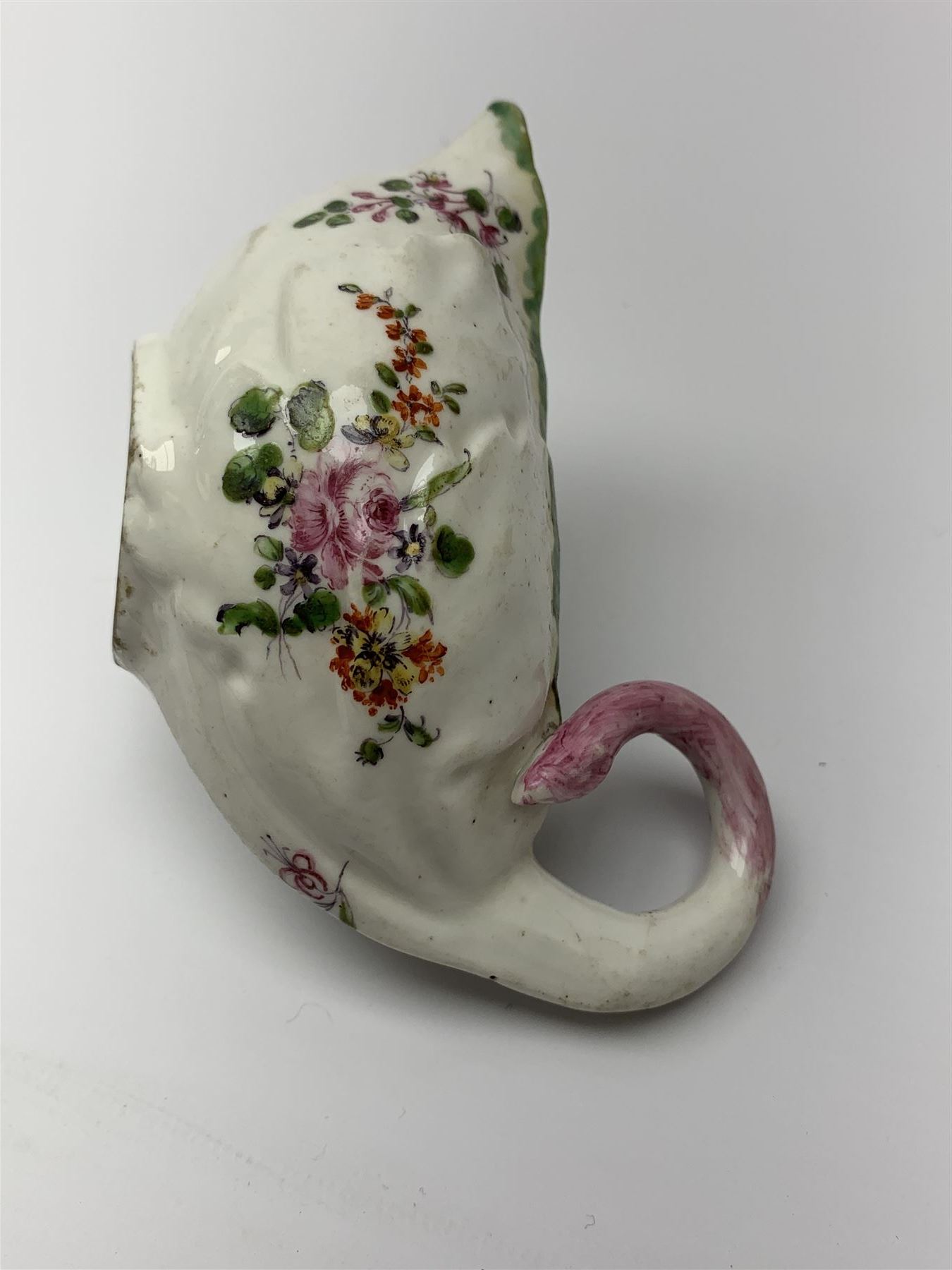 18th century Derby porcelain sauce boat - Image 8 of 8