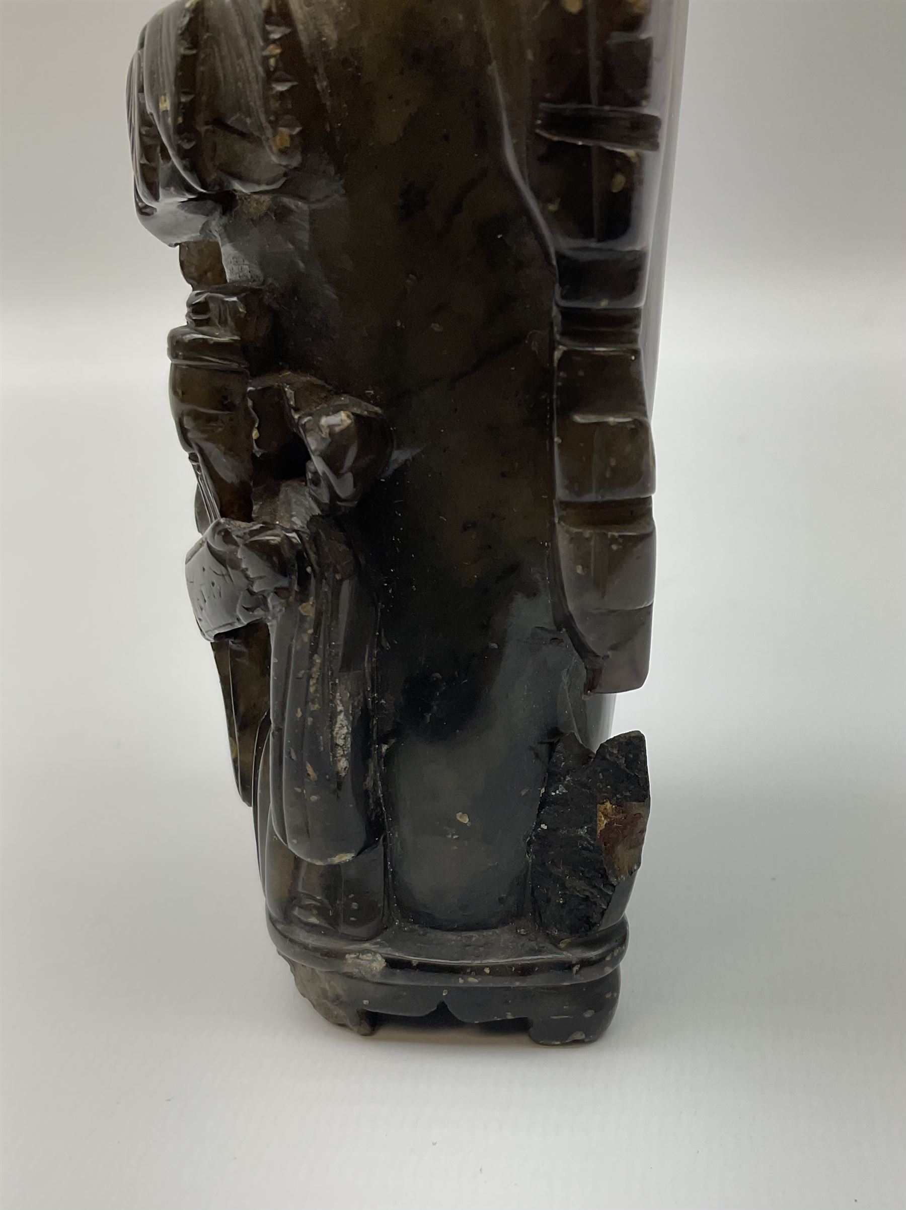 Chinese carved stone libation cup - Image 7 of 7