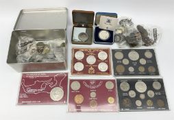 Great British and World coins including Royal Mint 1981 silver proof crown