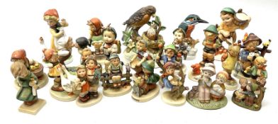 Collection of sixteen Hummel figures including 'Heavenly Angel'