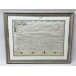 19th century indenture relating to the Hardwick family in the county of York