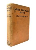 Christie Agatha: Lord Edgware Dies. 1933. First Edition. Published for the Crime Club Ltd.