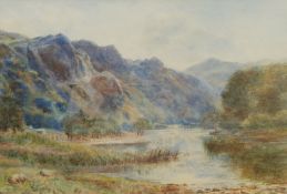 Follower of Henry Albert Hartland (Irish 1840-1893): Mountainous Valley