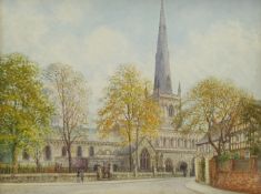 Albert Henry Findley (British 1880-1975): St Mary's Church Leicester