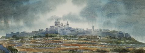 Aldo M Galea (Maltese 1953-): 'The Silent City Mdina'