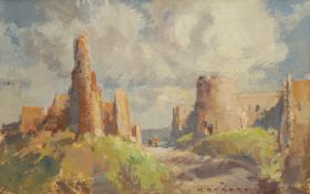 Malcolm Robert Rogers (British 1915-): 'At Pevensey Castle'