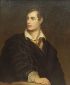 English School (19th century): Portrait of Lord Byron