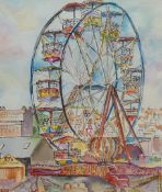 Penny Wicks (British 1949-): Luna Park Scarborough