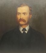 English School (19th century): Portrait of a Moustached Gentleman