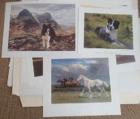 Large quantity of unframed prints