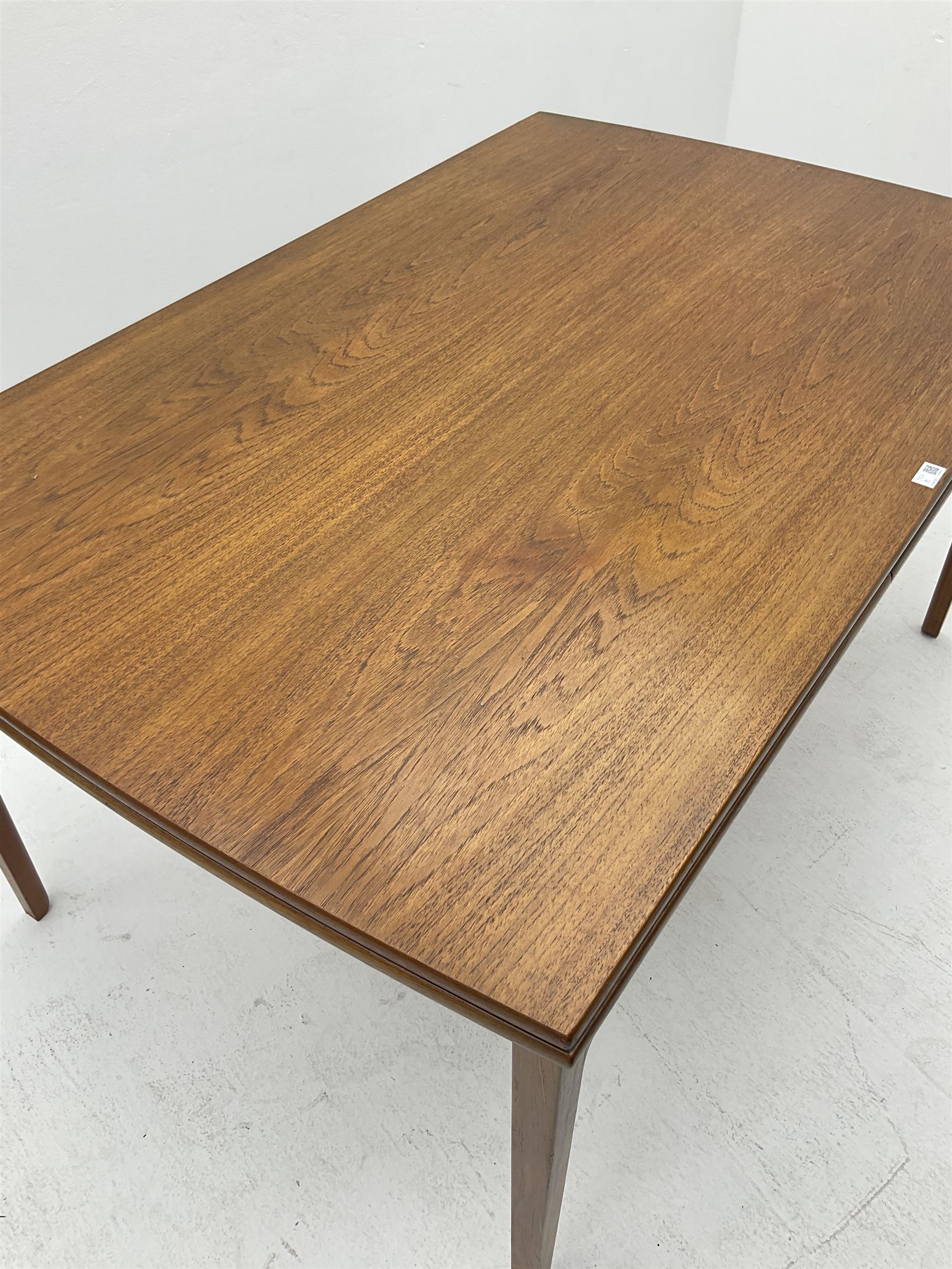 France & Sons - Mid 20th century teak drawer leaf dining table - Image 2 of 4
