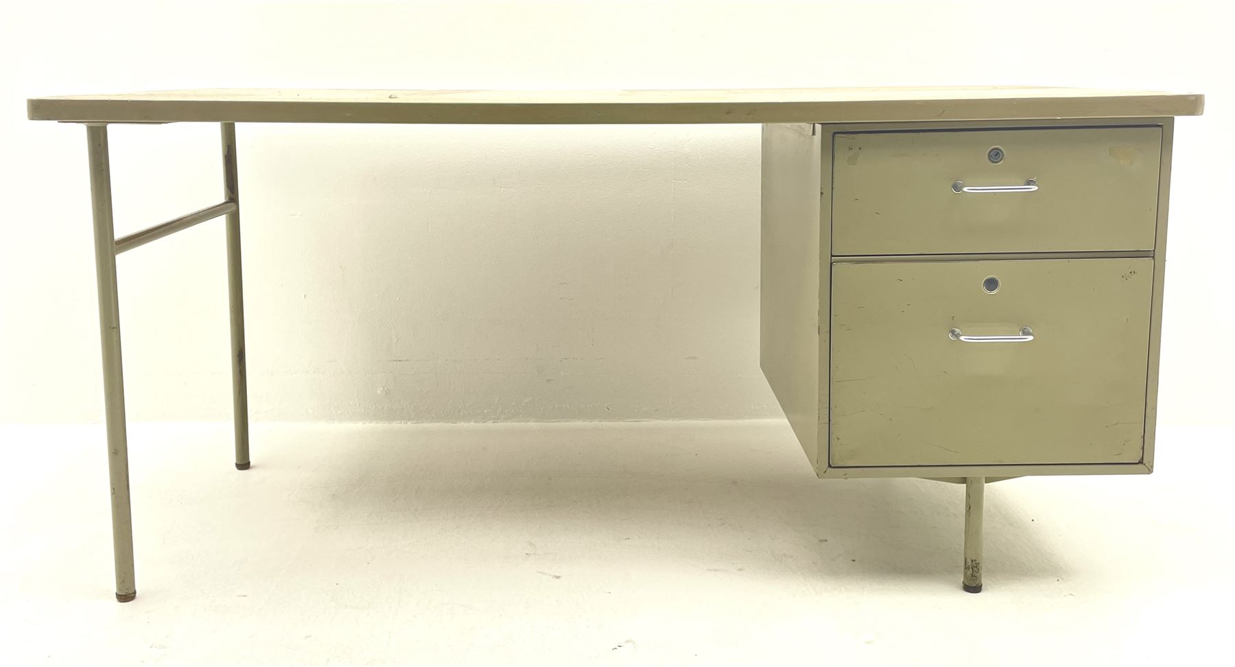 Mid 20th century Military of Defence office desk - Image 2 of 2