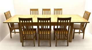 Large oak dining