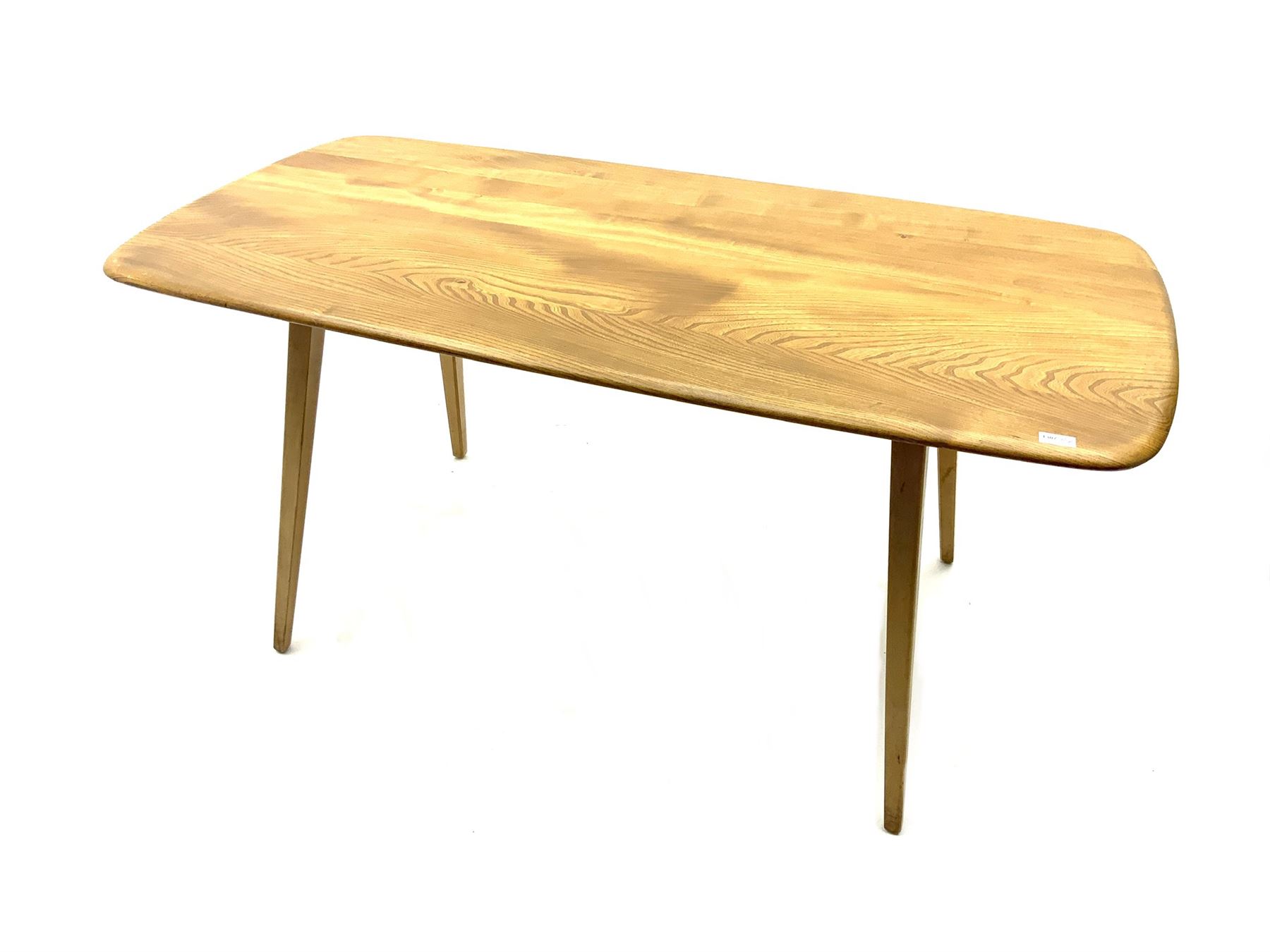 Ercol blonde elm rectangular dining table