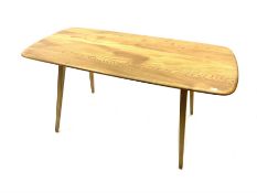 Ercol blonde elm rectangular dining table