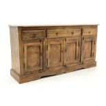 Contemporary rustic hardwood sideboard