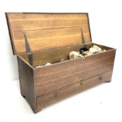 Late 18th century oak mule chest