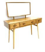 Ercol dressing table with raised mirror back