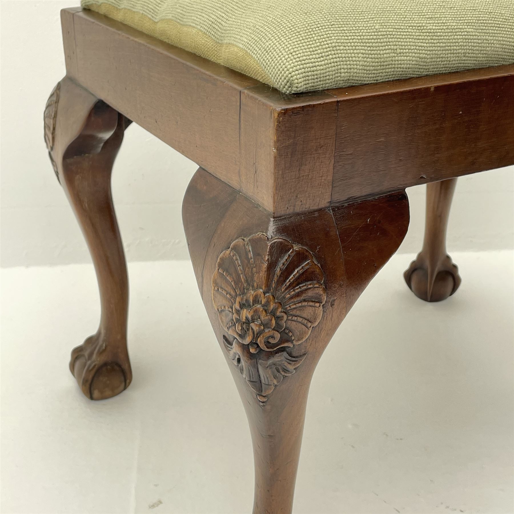 Georgian style mahogany stool - Image 3 of 4