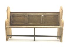 Victorian stripped pine pew